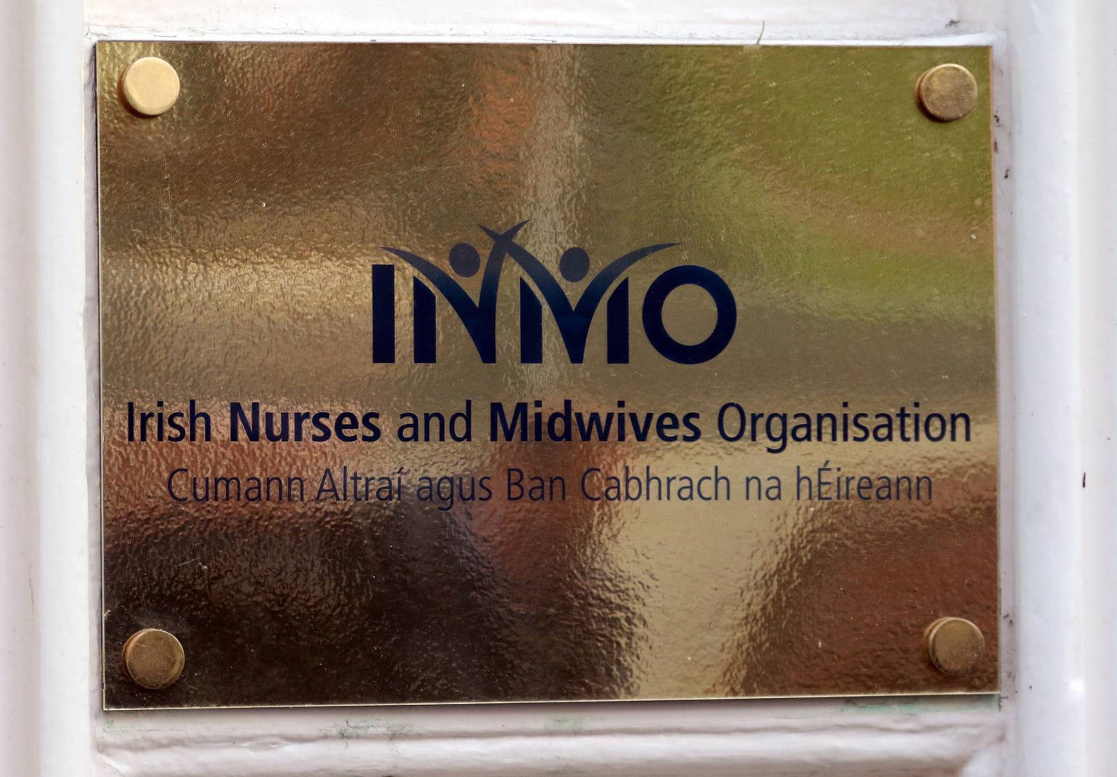 08/01/2019 – NEWS - The Irish Nurses and Midwives Organisation will announce their initial first set of strike date this afternoon, following a meeting of the elected INMO Executive Council.  The announcement took place at INMO Headquarters in the Whitworth Building, Morning Star Avenue, Smithfield, Dublin 7.  Along with senior INMO officials, uniformed frontline nurses from across the country will be available for photographs and print and broadcast interviews in both English and Irish.  GV's from the event, Logo.  Photograph Nick Bradshaw for The Irish Times
