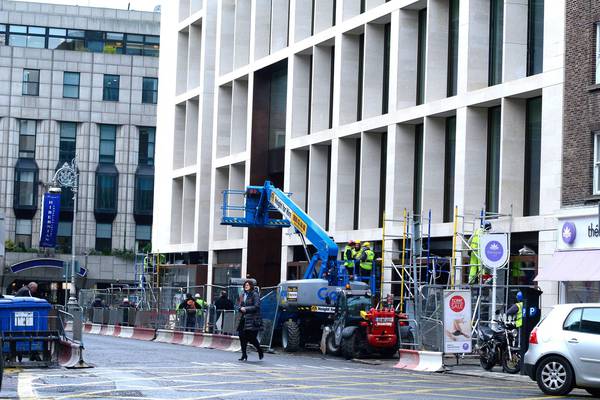 London plane trees uprooted in Molesworth Street makeover