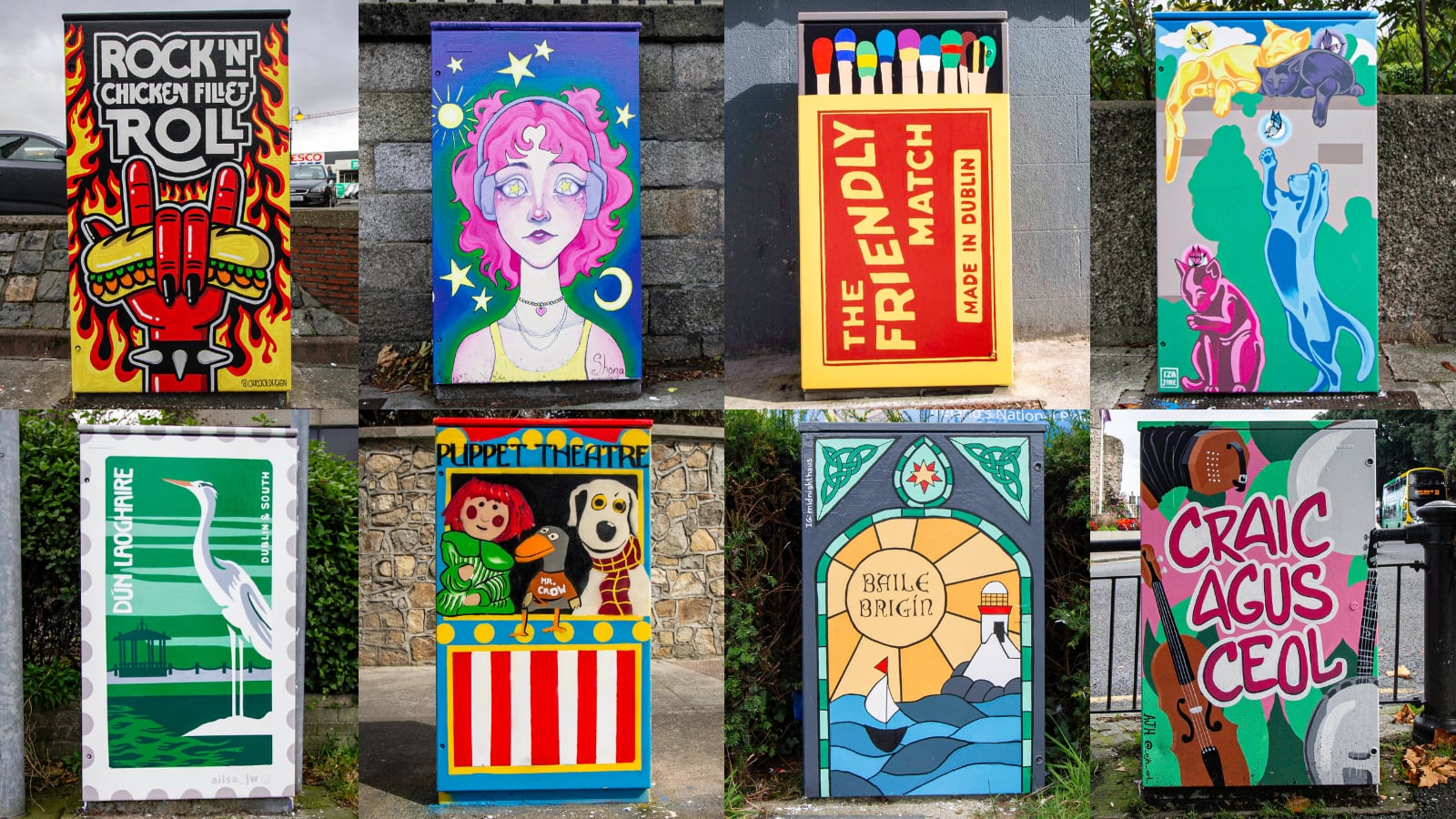 Across the capital, 500 traffic signal boxes have been transformed into pieces of public art