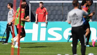 De Bruyne to miss Belgium’s Euro opener against Russia