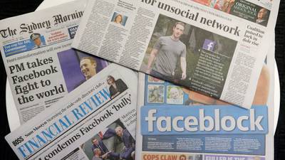 Facebook re-enters negotiations after blocking news on site in Australia