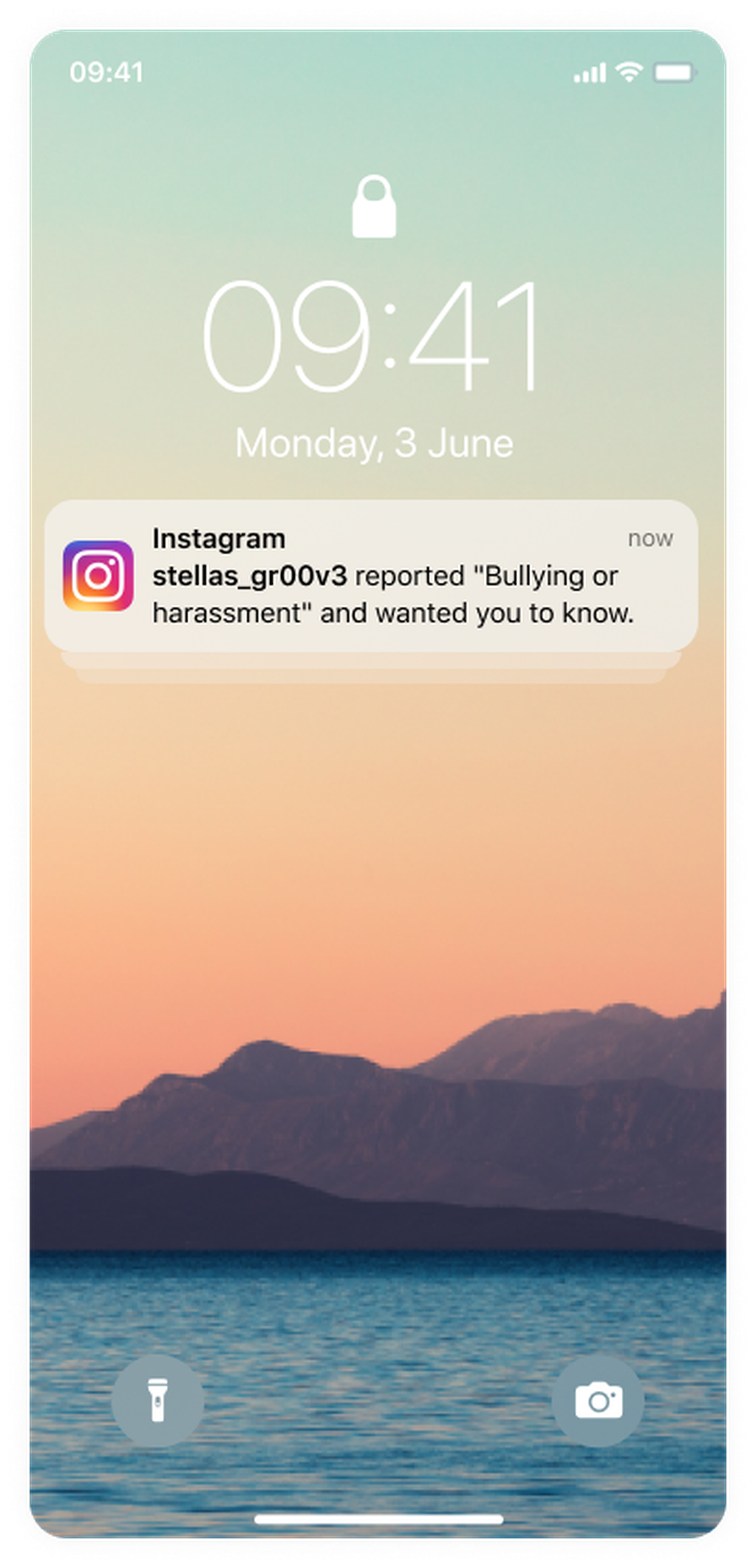 A screenshot of an alert from Instagram demonstrating the new parental supervision tools