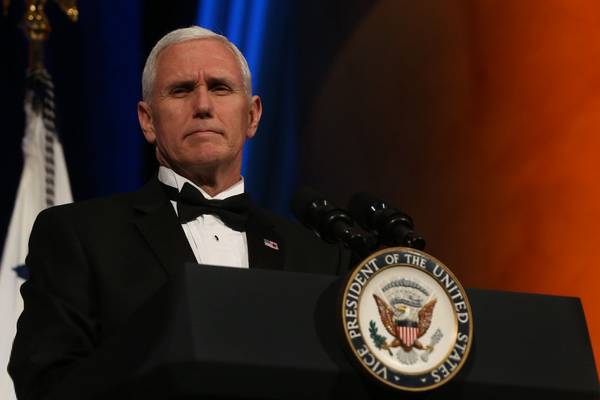 Pence pledges to ‘reaffirm US commitment’ to peace process
