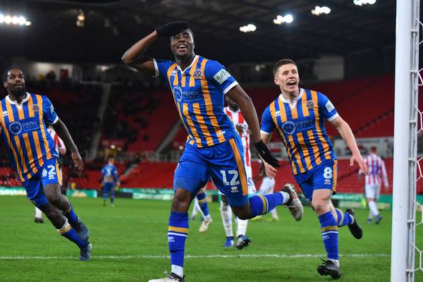 Shrewsbury come back from the dead to knock Stoke out of the FA Cup