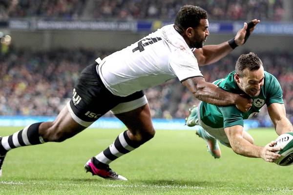 Ireland second-string left frayed as Fiji put up a fight