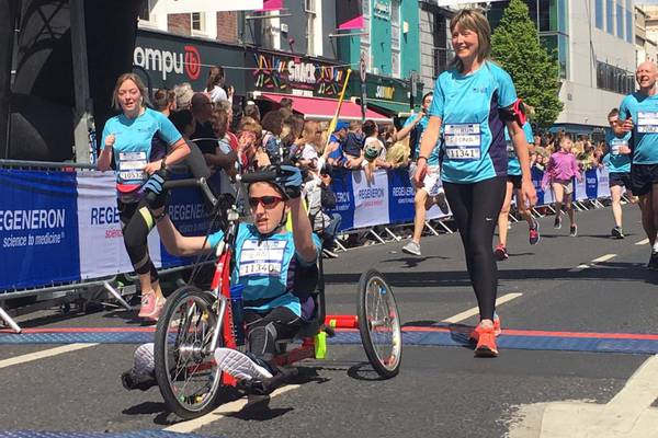 Hand-trike helps teen wheelchair user finish Great Limerick Run