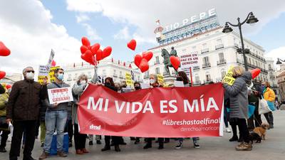 Spain becomes sixth country to legalise euthanasia after parliament approves bill