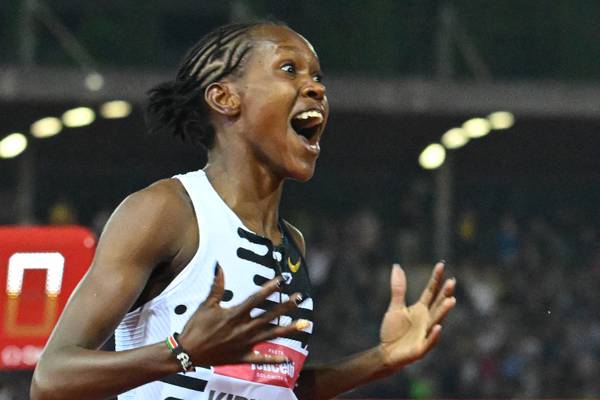 Faith Kipyegon breaks 1,500 metres world record as Ciara Mageean finishes fourth