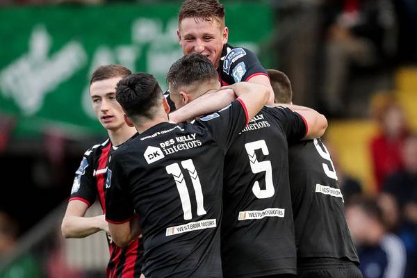 Daniel Kelly grabs two in dream debut as Bohs hit Bray for six