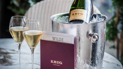 €180 a head for a champagne-fuelled three course meal