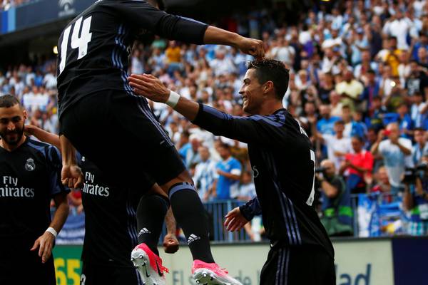 Cristiano Ronaldo starts the party as Real Madrid secure title