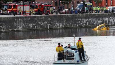 Over 30 rescued after amphibious tour bus sinks in Liverpool