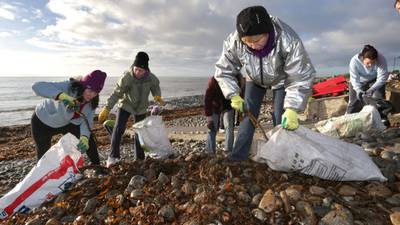 Atlantic storm debris cleared by volunteers