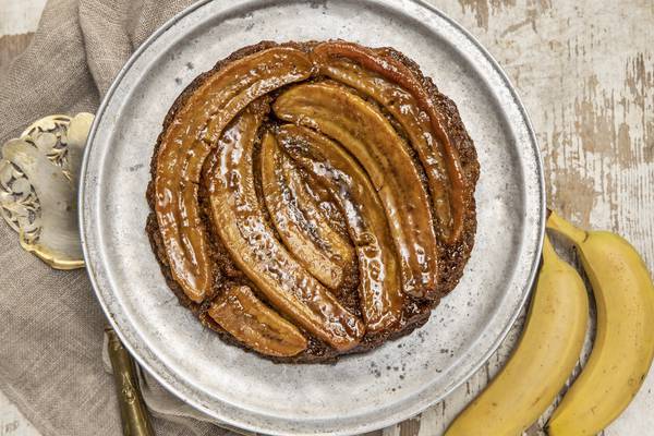 Trade up from banana bread to this rum spiced upside-down cake