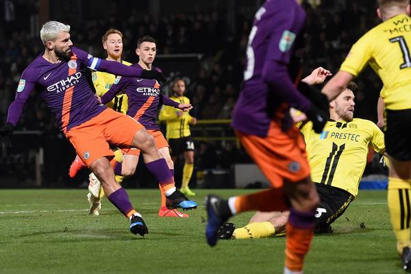 Burton hold their own as Man City reach League Cup final