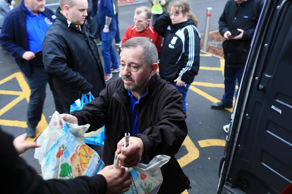 Football fans unite to fight poverty in Liverpool