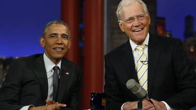 Obama discusses Baltimore  on Letterman