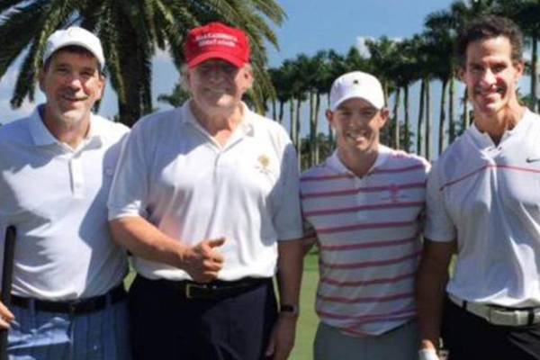Rory McIlroy defends round of golf with Donald Trump
