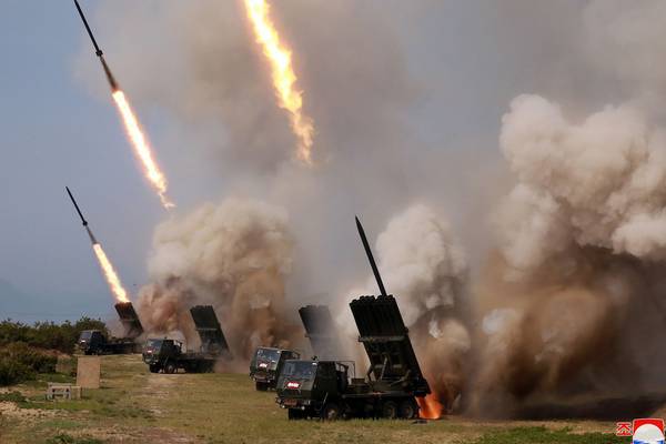 North Korea: Kim Jong Un oversees missile ‘strike drill’
