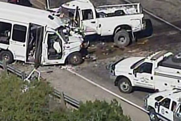 Texas bus crash kills 13 and injures two