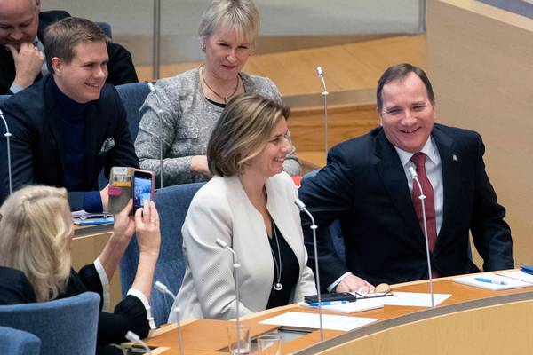 Stefan Lofven voted in for second term as Sweden PM