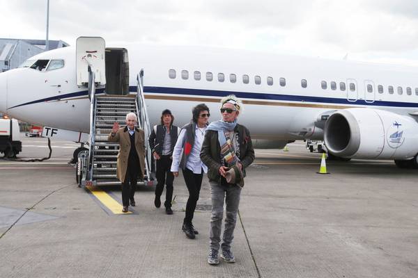 Rolling Stones arrive in Ireland before Croke Park concert