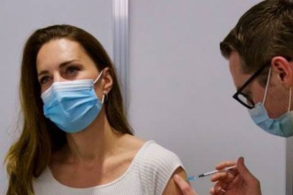 Kate Middleton gets first dose of Covid-19 vaccine