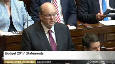 Budget 2017: Full text of Michael Noonan’s speech