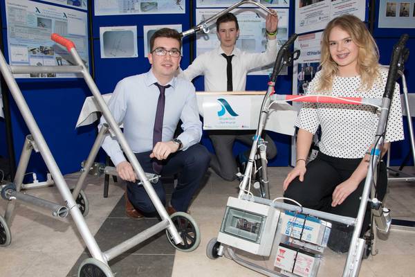Irish students win design award for device to help elderly rise up to walk
