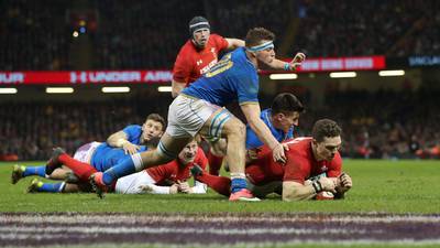 George North seals bonus-point win for Wales against Italy