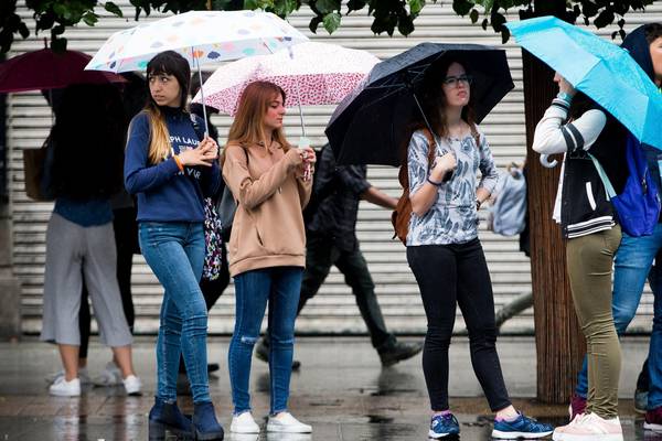 Rainfall’s coming home: but sun will be back before long