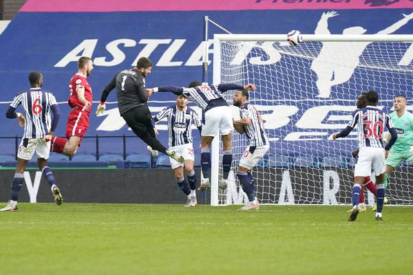 Liverpool goalkeeper Alisson scores last-minute winner at West Brom