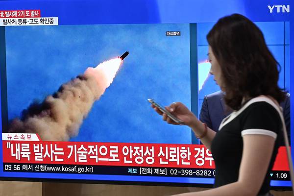 North Korea launches two projectiles, South Korea claims