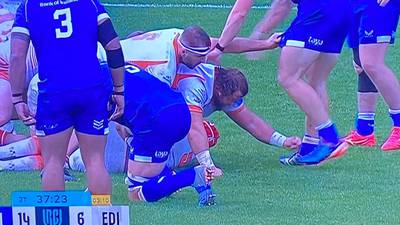 Could Edinburgh’s Pierre Schoeman have seen yellow for untying an opponent’s laces? 
