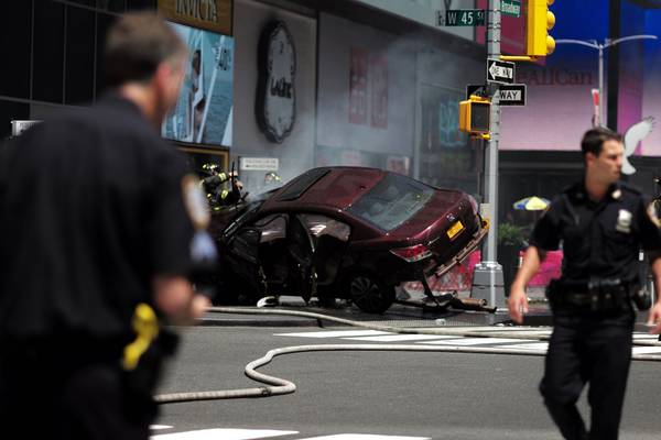 One dead, 20 hurt as car hits pedestrians in New York’s Times Square