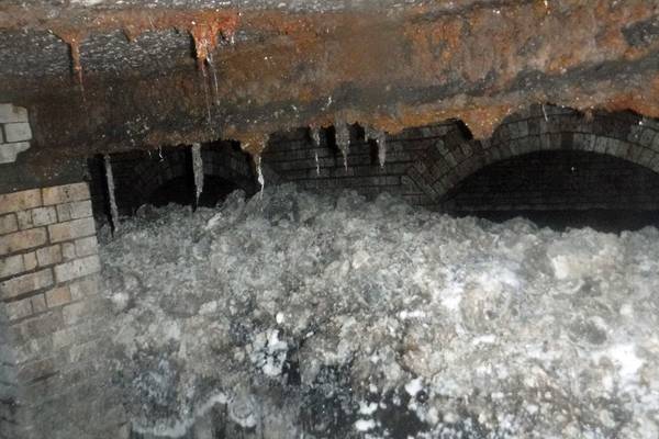 Enormous ‘fatberg’ found blocking sewer in Devon