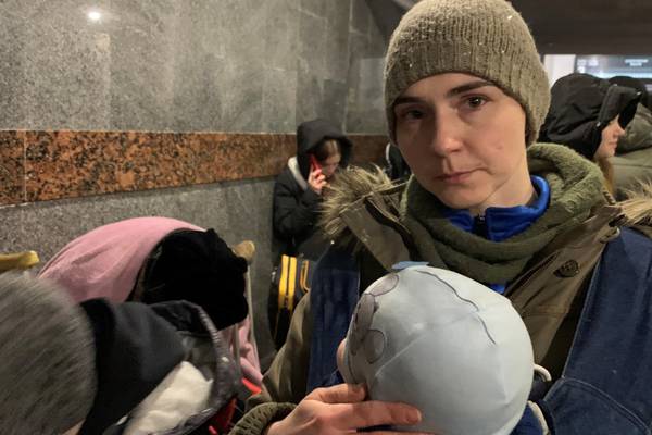 Scenes of sorrow, fear and courage at Ukraine’s main refugee hub