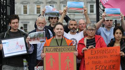 'It's a scar on our landscape': environmentalists protest over Aughinish expansion