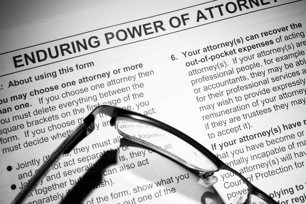 Catch-22 on creating an enduring power of attorney in favour of my wife