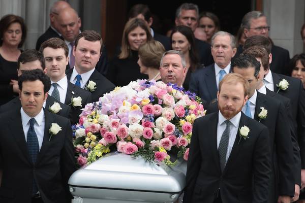 Barbara Bush recalled as ‘tough but loving’ during funeral service