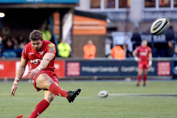Scarlets’ chances against Bath dented after loss of Halfpenny and McNicholl