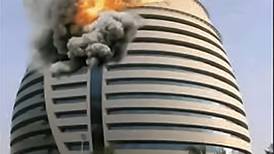 Sudan: Landmark skyscraper burned down as fighting between military factions continues