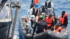 Irish naval vessel the LÉ Eithne rescues 201 migrants