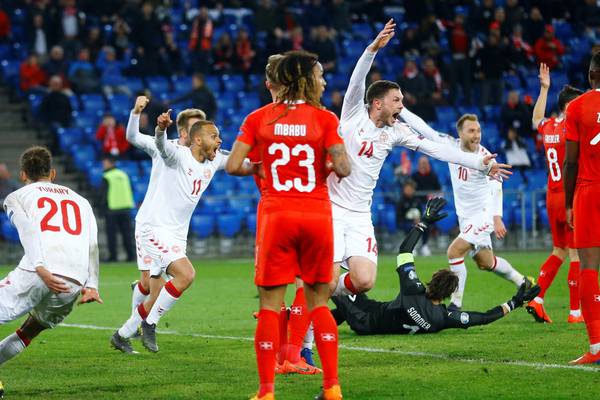 Denmark go from hell to heaven as they stun Swiss in Basel