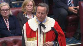 David Cameron takes seat in House of Lords after appointment as foreign secretary
