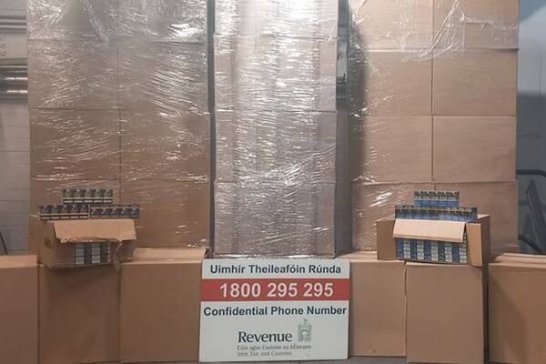 Revenue officers seize 5.8m cigarettes at Dublin Port