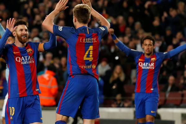 Magical Messi helps Barcelona move back to top of the table