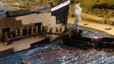 Men’s Shed constructs scale model of Gallipoli beach landing