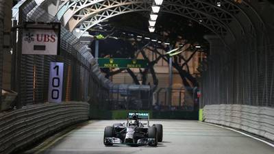 Lewis Hamilton quickest in Singapore practice