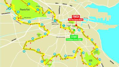 Dublin  Marathon: All-day diversions in place